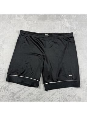Vintage Nike Silky Basketball Shorts Men Size XL Y2K Training Swoosh Logo Baggy